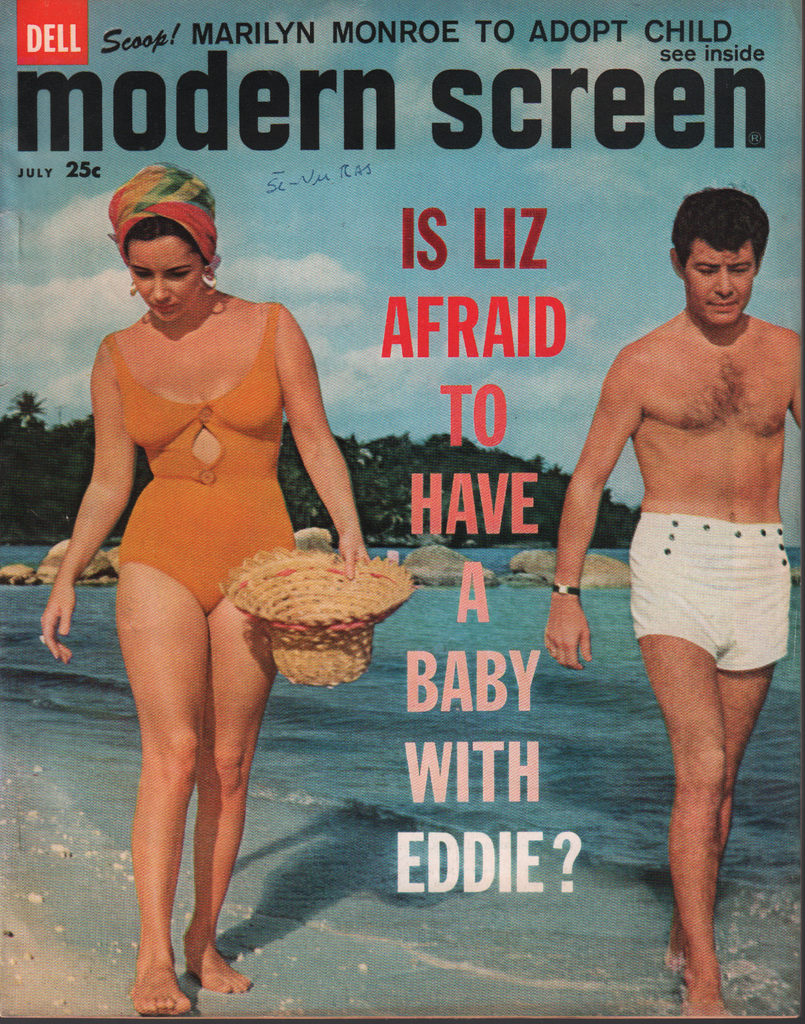 Modern Screen July 1960 Elizabeth Taylor Marilyn Monroe Sandra Dee 070820AME