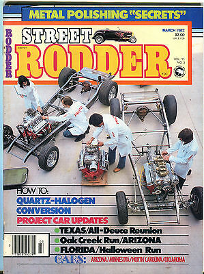 Street Rodder Magazine March 1982 Metal Polishing Secrets VGEX 062116jhe