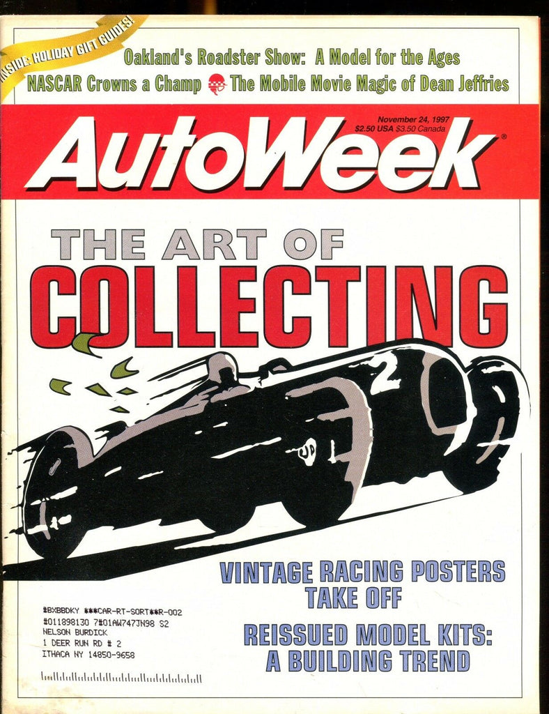 AutoWeek Magazine November 24 1997 Collecting EX w/ML 022517nonjhe