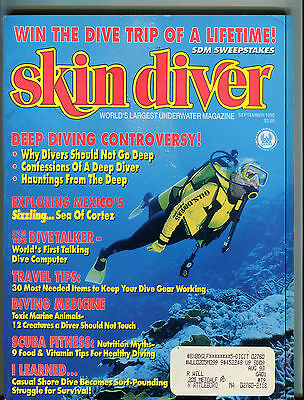 Skin Diver Magazine September 1992 Diving Controversy EX 081516jhe