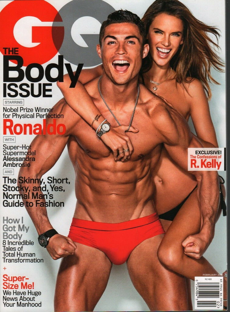 GQ Magazine February 2016 Cristiano Ronaldo Alessandra Ambrosio 031220AME