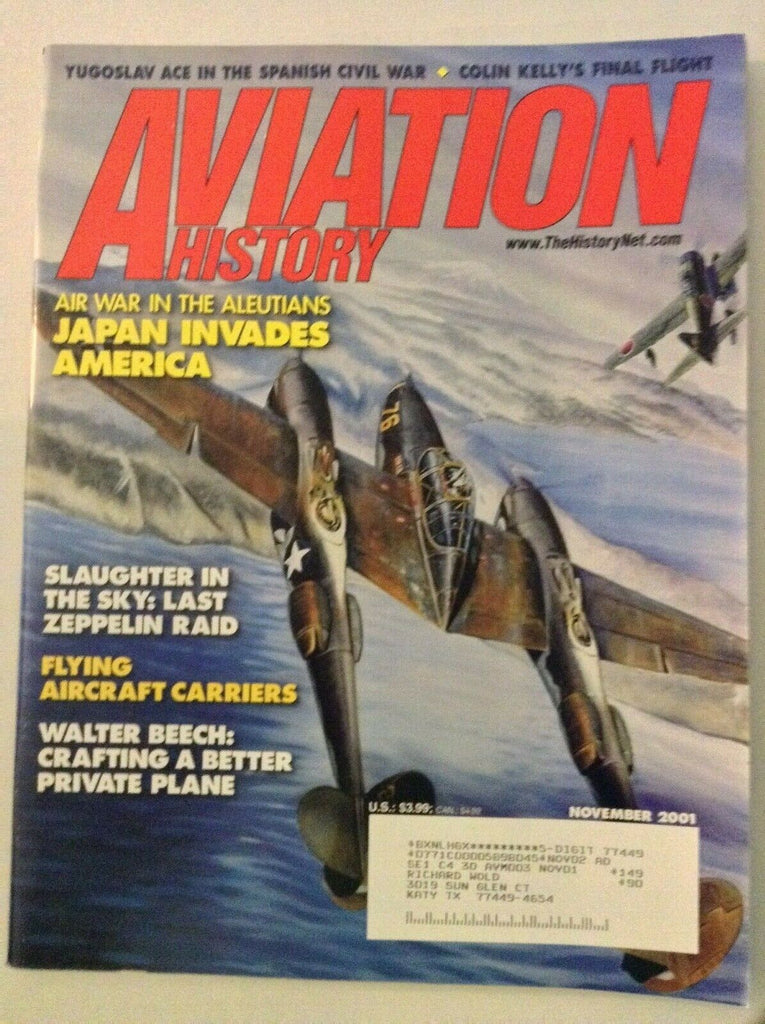 Aviation History Magazine Japan Invades America November 2001 050319nonrh