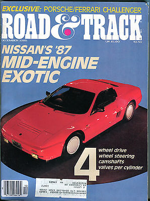 Road & Track Magazine December 1985 Nissan's '87 Mid-Engine VGEX 010516jhe