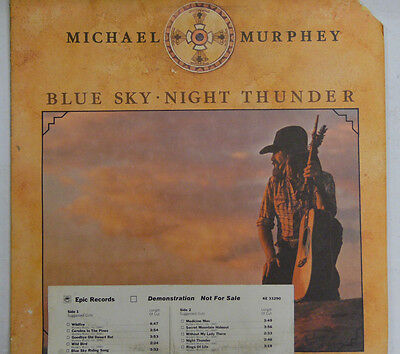 Blue Sky-Night Thunder Michael Murphey (PROMO) 33RPM 053016 TLJ