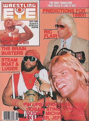 Wrestling Eye November 1989 Hulk Hogan, Ric Flair, Lex Luger EX 011916DBE