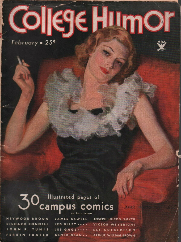 College Humor February 1934 James Montgomery Flagg 083120AME