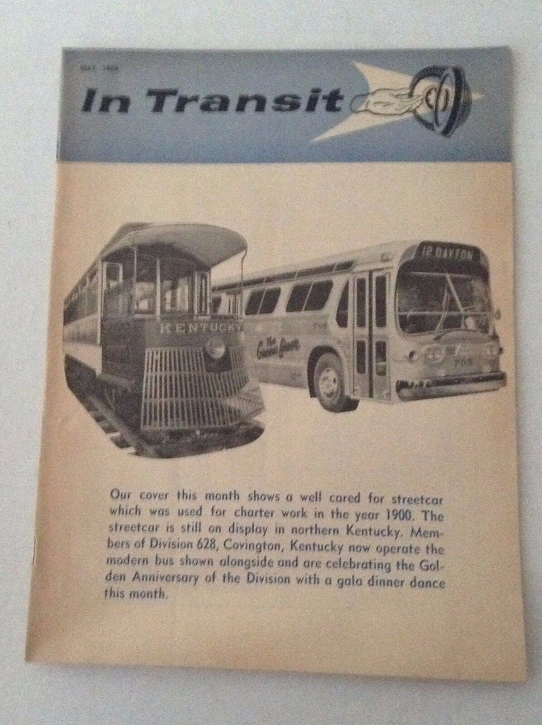 In Transit Magazine Year 1900 Streetcars May 1963 012217RH