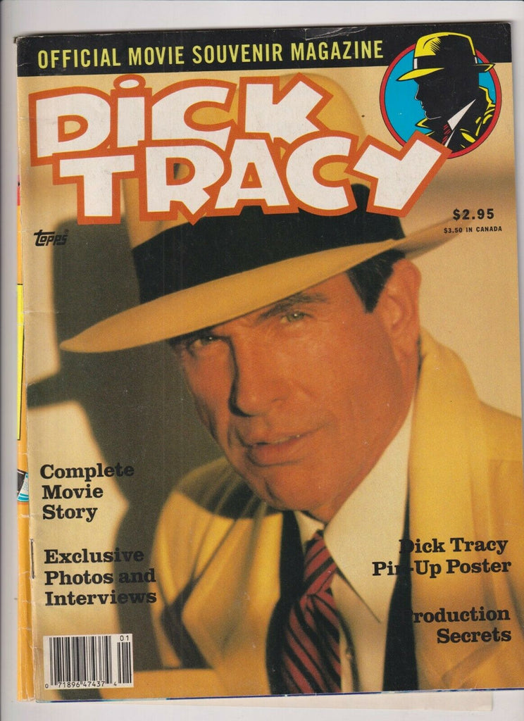 Dick Tracy Mag Movie Story W/Poster 1990 Warren Beatty 102519nonr