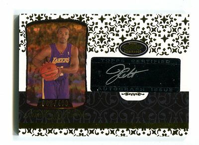 2007 Topps Certified Autograph Javaris Crittenton Lakers Auto/Jersey Card jh7