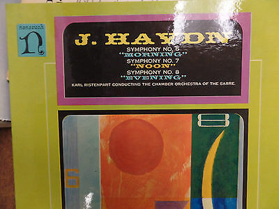 JOSEPH HAYDN, SYMPHONY 6,7,8 33 RPM EX+ 110915 TLJ