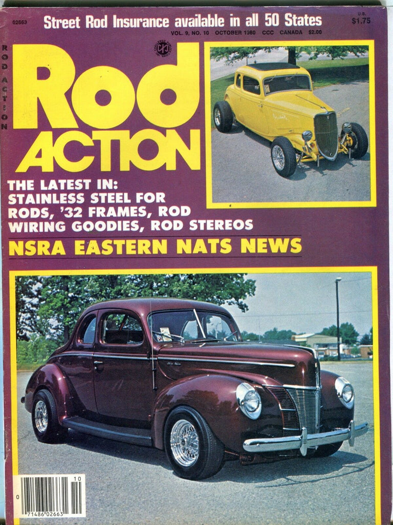 Rod Action Magazine October 1980 Stainless Steel Rods EX No ML 031617nonjhe