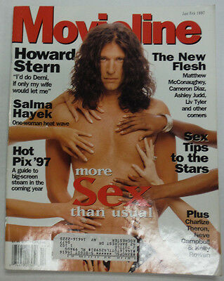 Movieline Magazine Howard Stern & Salma Hayek January/February 1997 052515R