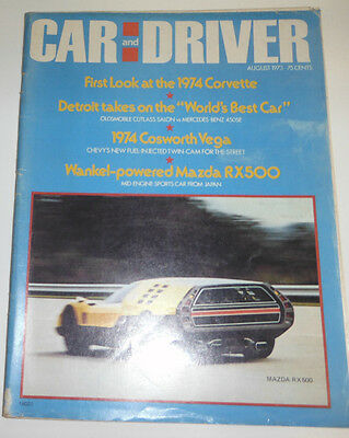 Car And Driver Magazine The 1974 Corvette August 1973 082014R