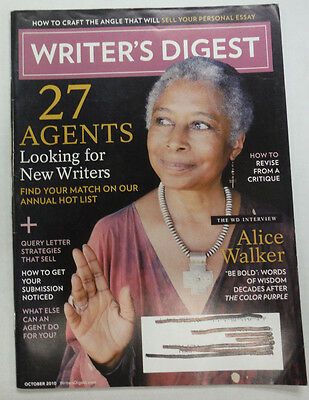 Writer's Digest Magazine Alice Walker & Query Letter October 2010 051615R