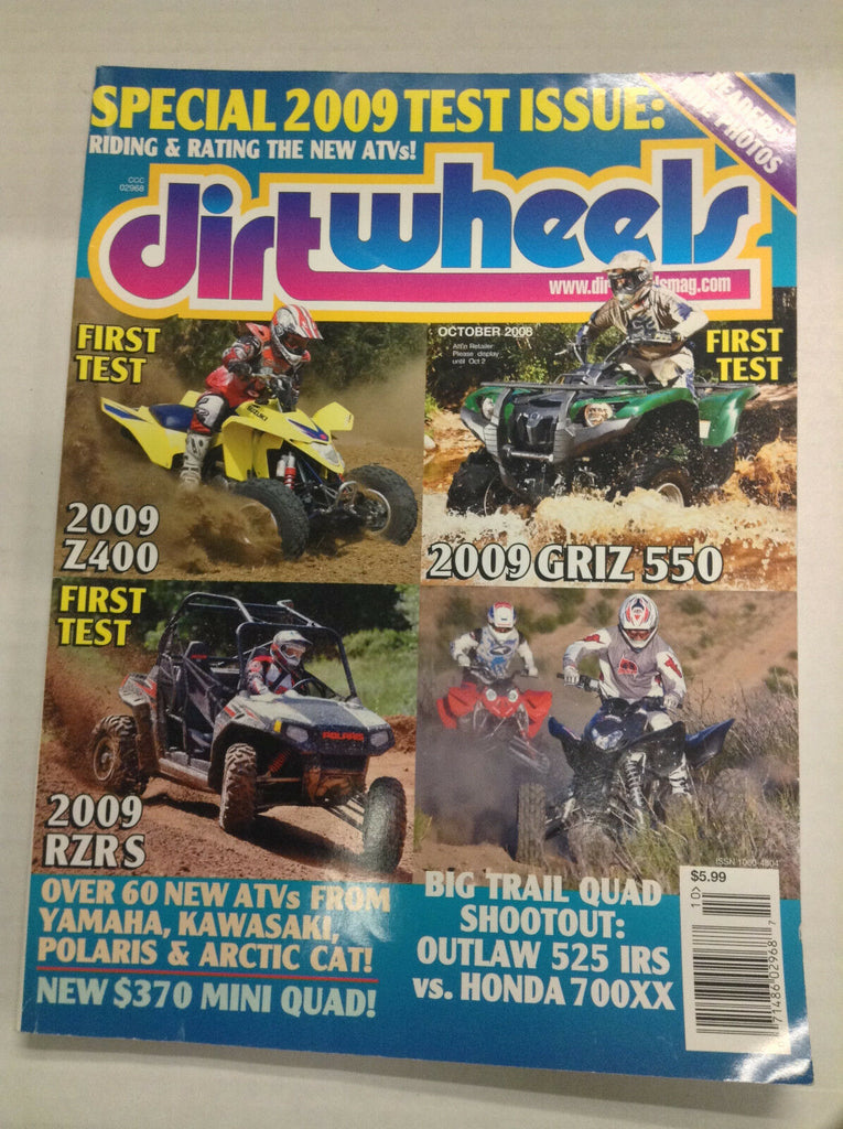 Dirt Wheels Magazine 2009 Griz 550 October 2008 032617nonR