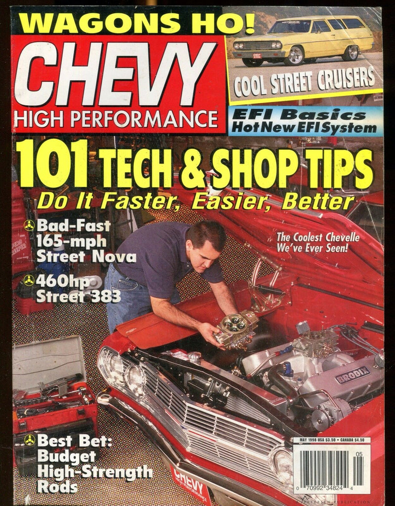 Chevy High Performance Magazine May 1998 Shop Tips EX No ML 030117nonjhe