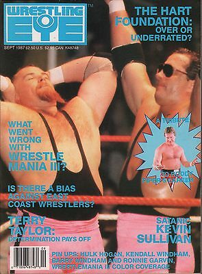 Wrestling Eye May 1987 The Hart Foundation, Roddy Pipper EX 011916DBE
