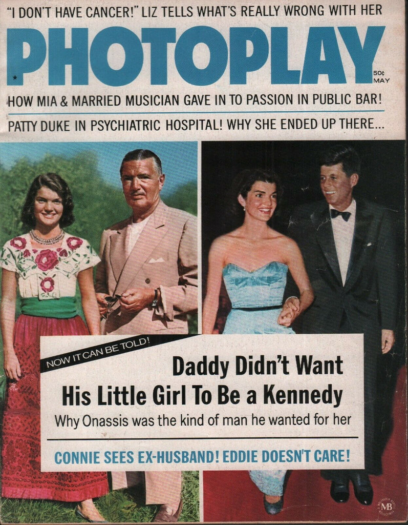 Photoplay May 1969 Jackie Kennedy Onassis John F Elizabeth Taylor 070119AME2