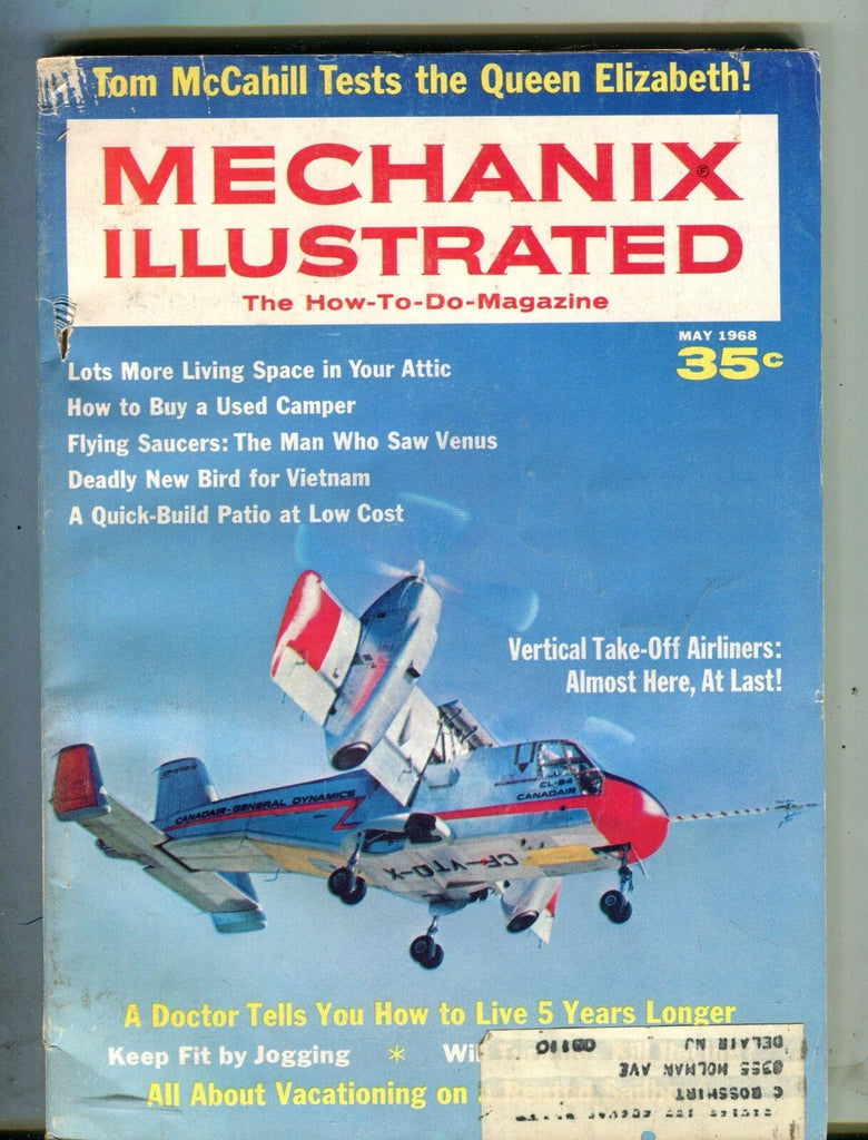 Mechanix Illustrated Magazine May 1968 Vertical Take-Off Airliners 061317nonjhe