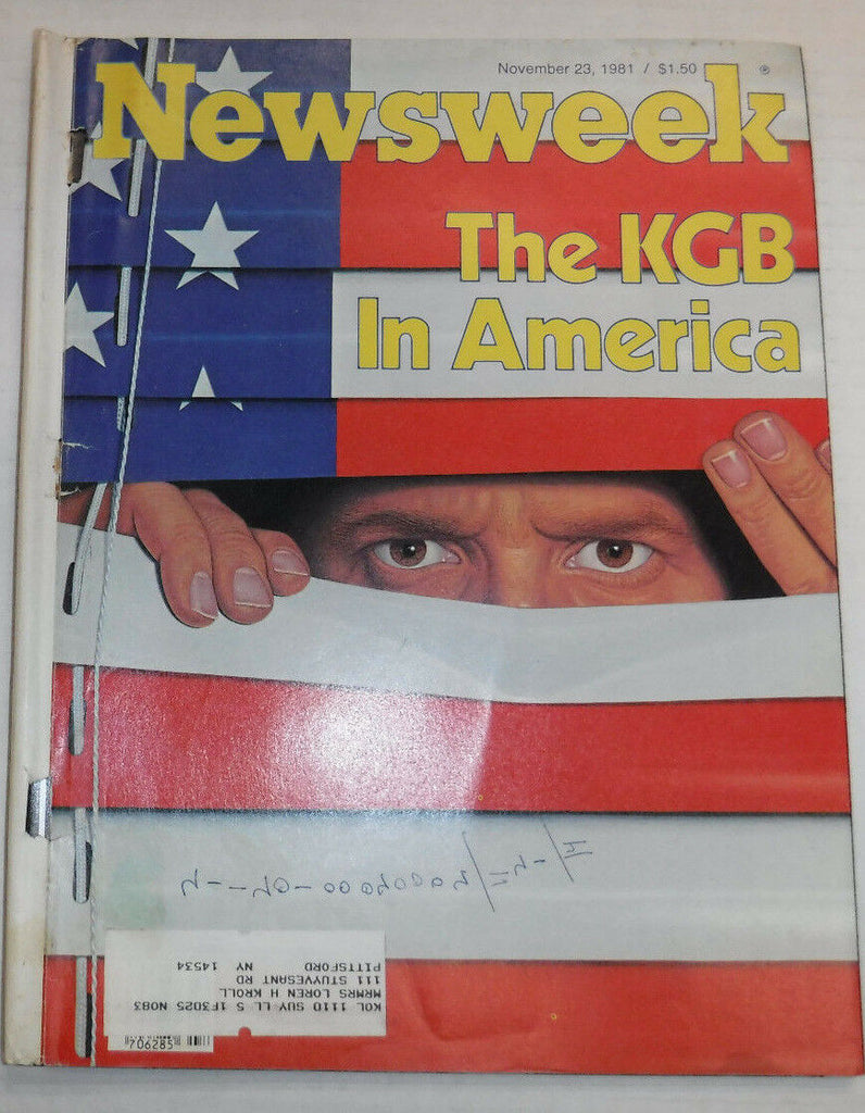 Newsweek Magazine The KGB In America November 23, 1981 100716R2