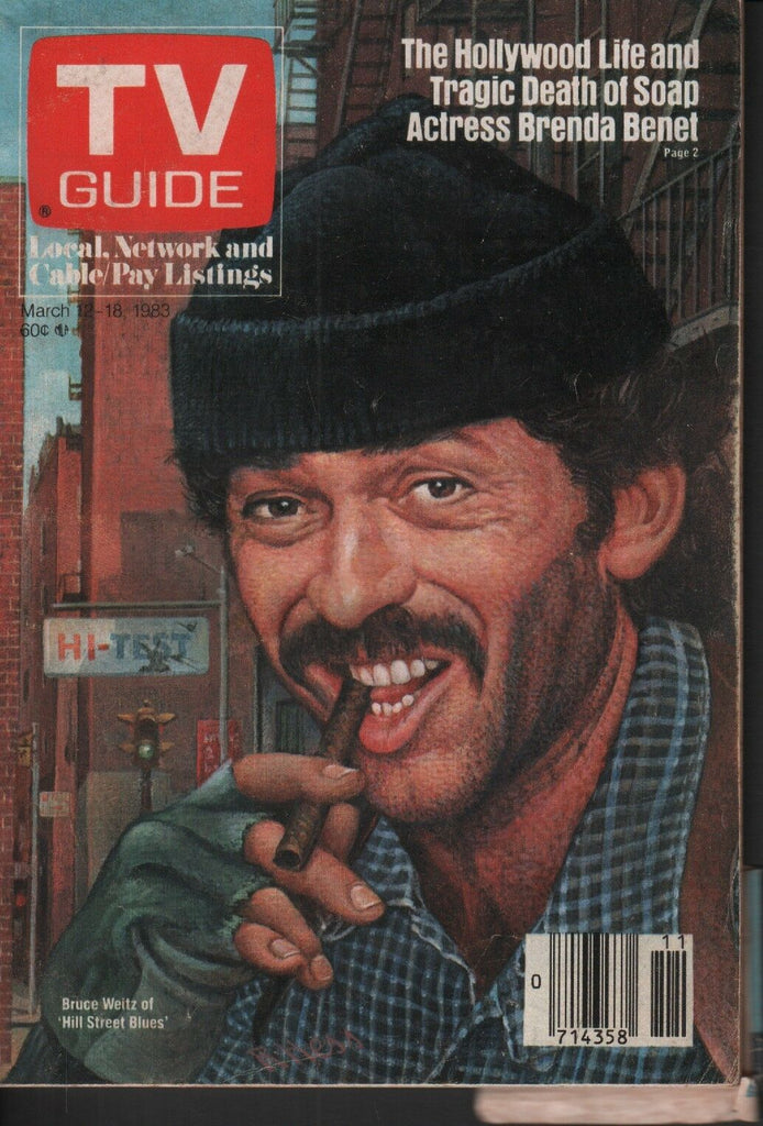 TV Guide Digest March 12-18 1983 Bruce Weitz Brenda Benet 012219AME