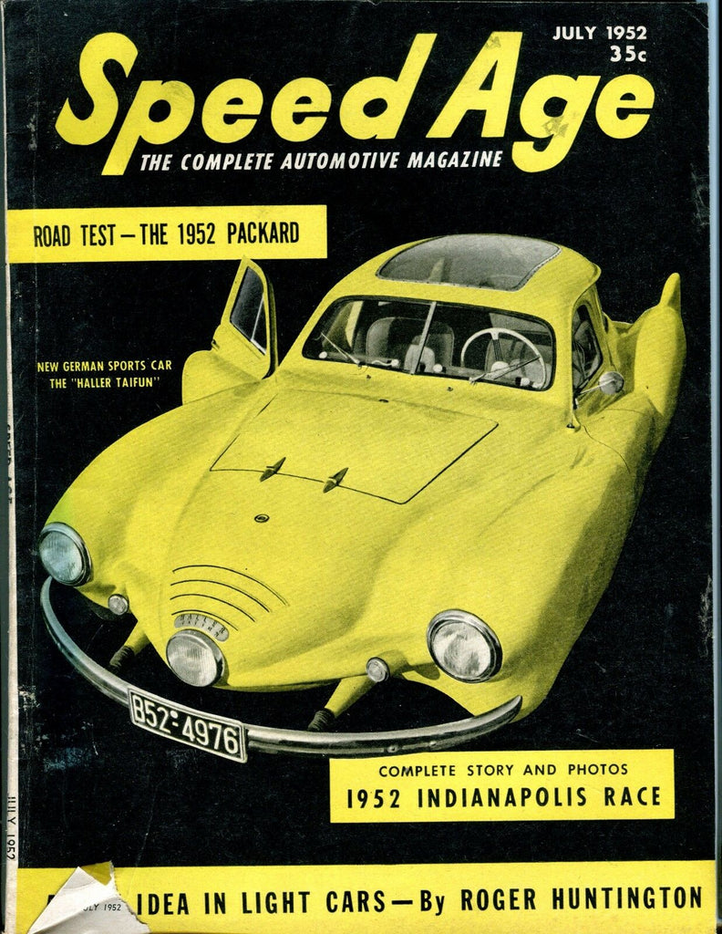 Speed Age Magazine July 1952 Haller Taifun GD No ML 052117nonjhe
