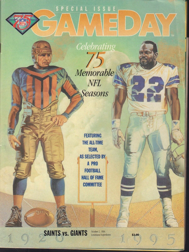 Game Day October 2, 1994 Louisiana Superdome NFL Saints Vs Giants 083018AME