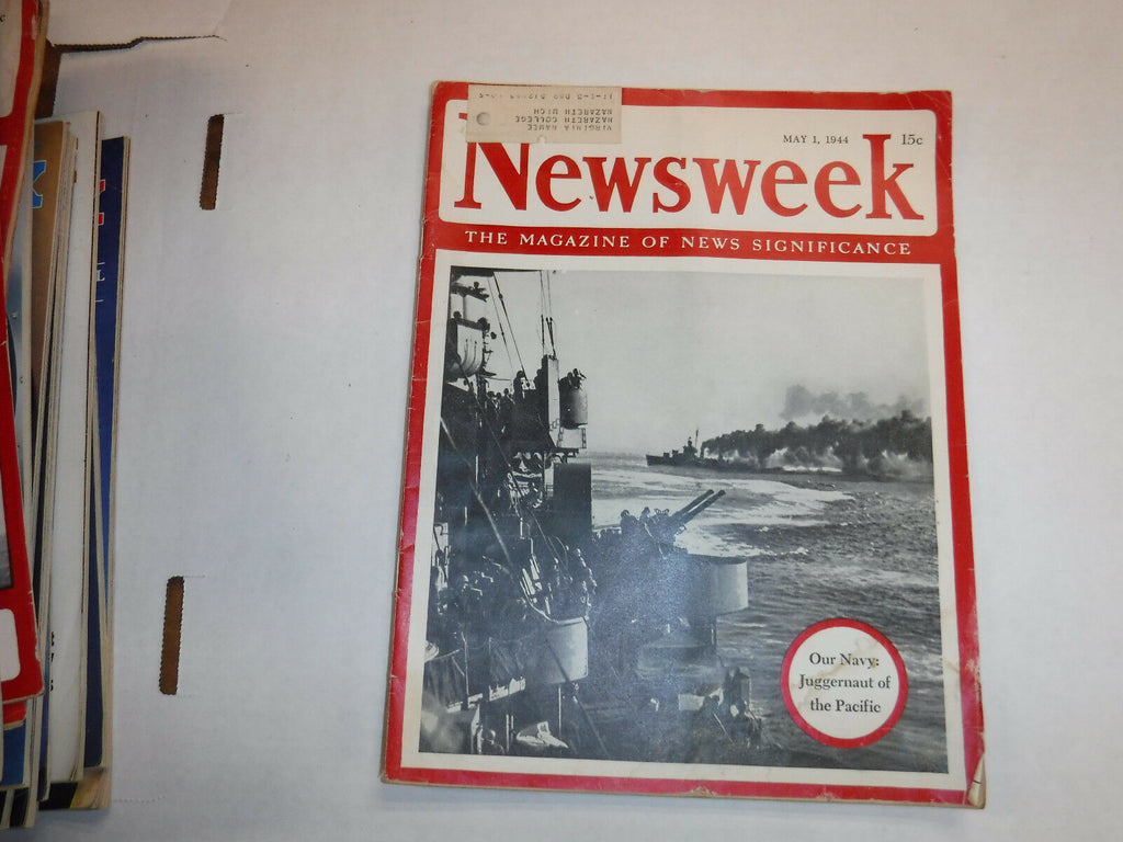 Newsweek Magazine Juggernaut Of The Pacific May 1944 VINTAGE 093016R