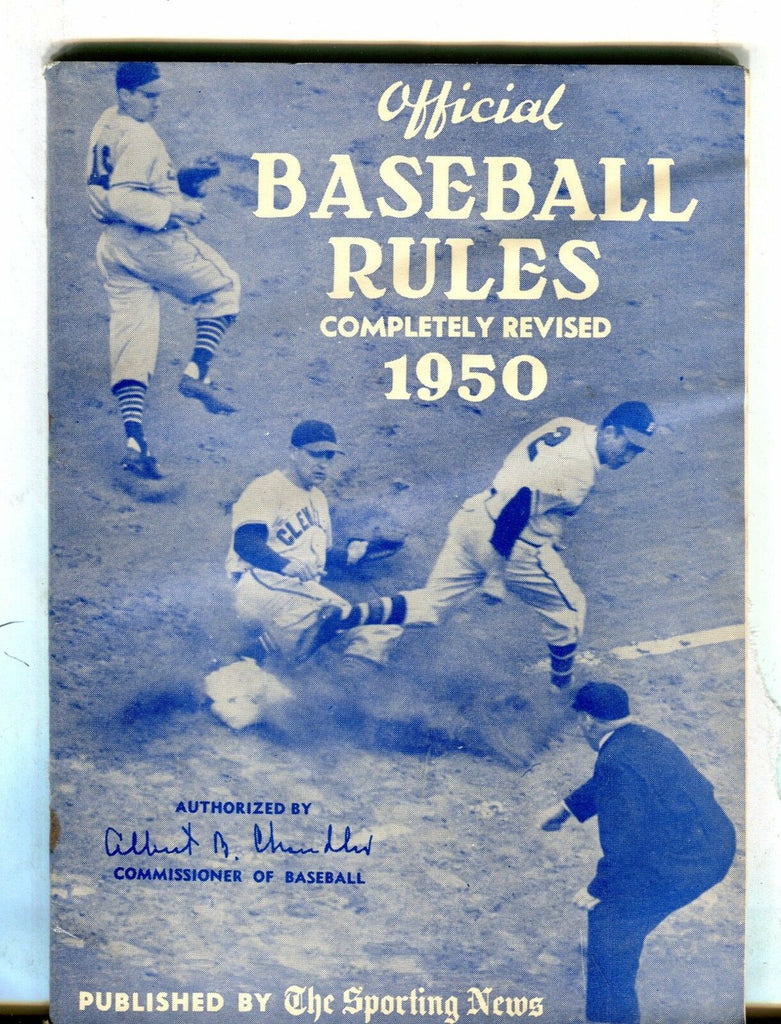 The Sporting News Official Baseball Rules 1950 EX 050917nonjhe