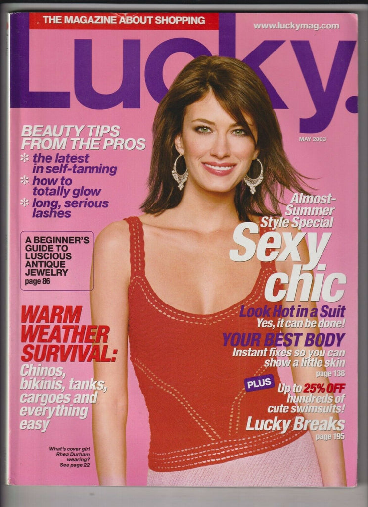 Lucky Magazine Rhea Durham & Beauty Tips From Pros May 2003 030620nonr