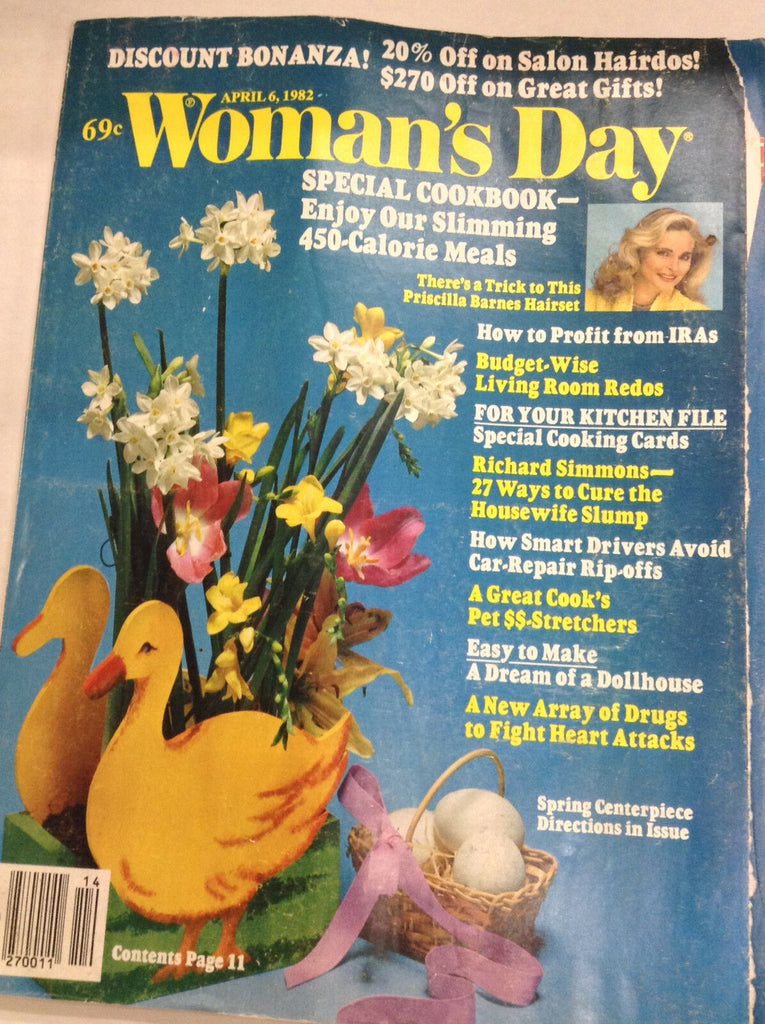 Woman's Day Magazine Enjoy Our Slimming Meals April 6, 1982 062017nonr