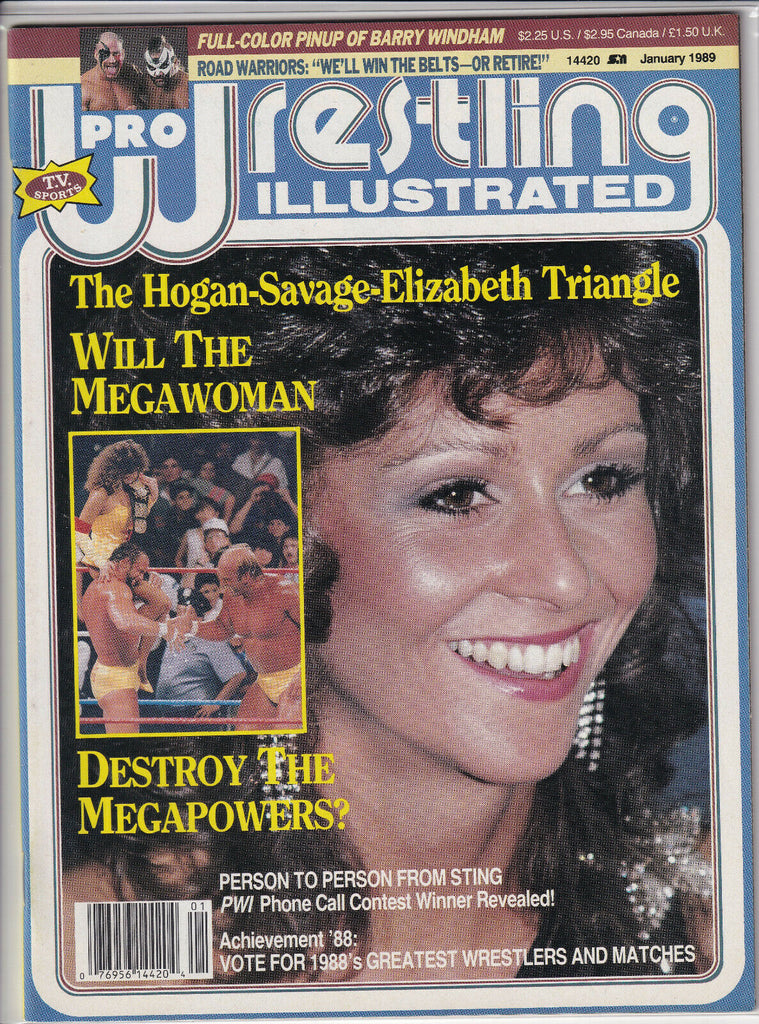 Pro Wrestling Illustrated Hogan Elizabeth Triangle January 1989 052419nonr