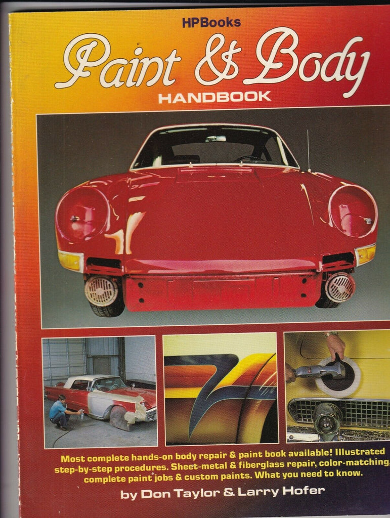 HPBooks Paint & Body Handbook By Don Taylor & Larry Hofer 1980s 081319nonr