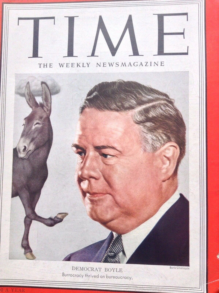 Time Magazine Democrat Boyle Burrocracy October 8, 1951 091417nonrh2