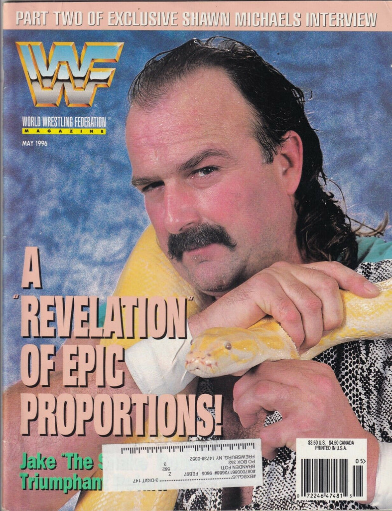WWF Mag Jake The Snake Shawn Michaels Interview May 1996 090919nonr