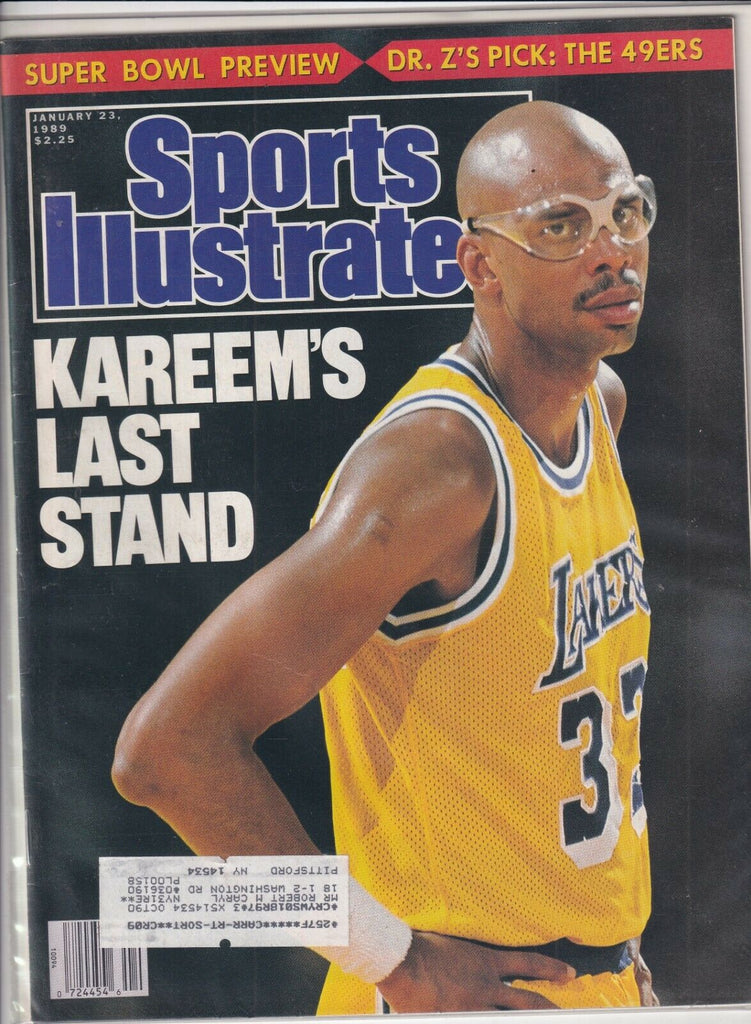 Sports Illustrated Kareem Abdul Jabbar Super Bowl January 23, 1989 091619nonr
