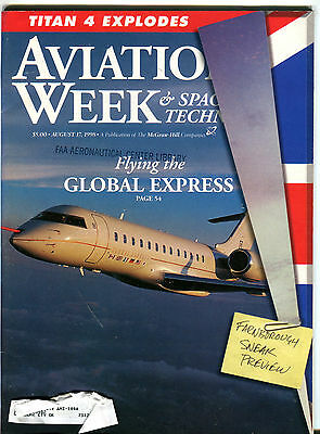 Aviation Week & Space Technology Magazine August 17 1998 EX FAA 031116jhe