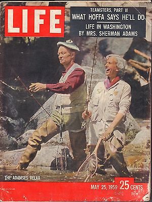 Life Magazine May 25 1959 Birthday The Admses Relax, Jimmy Hoffa Gd 060716DBE2