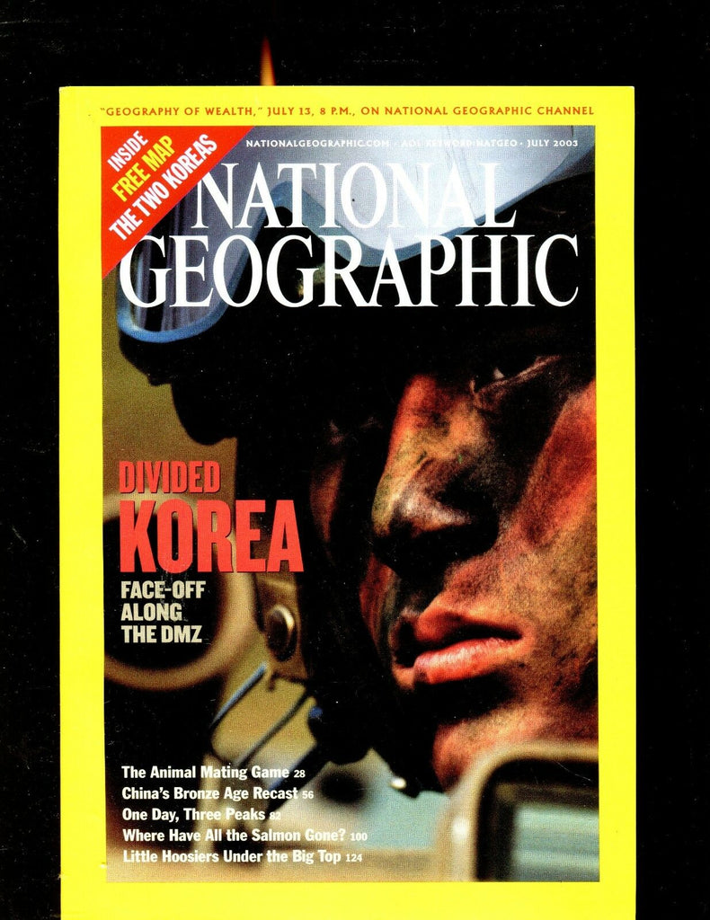 National Geographic Magazine July 2003 Divided Korea EX No ML 011217jhe