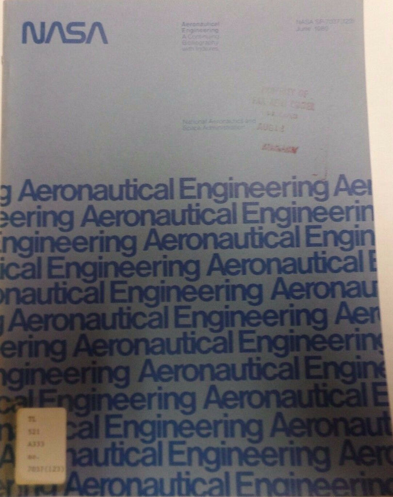 NASA June 1980 Aeronautical Engineering Supplement 123 EX-FAA 011317DBE2