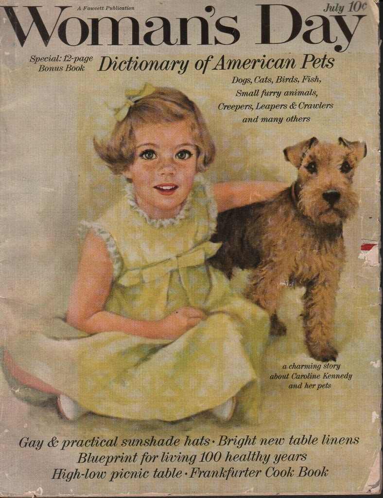 Woman's Day July 1962 Caroline Kennedy JFK 062519AME