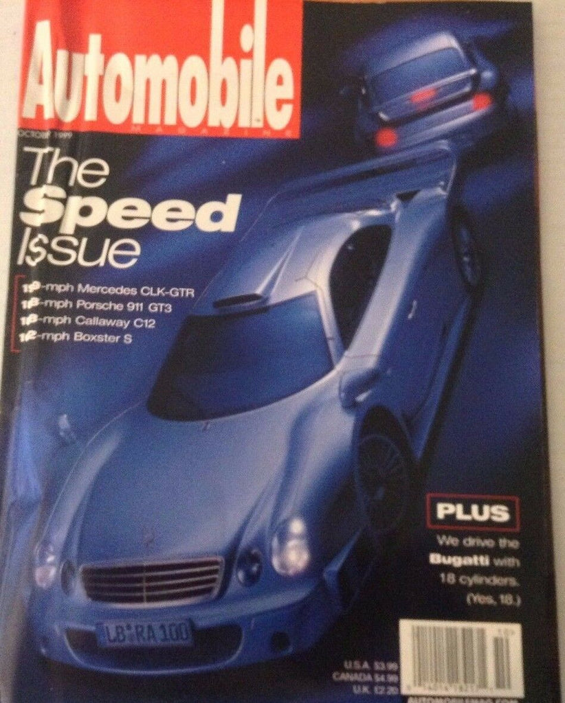 Automobile Magazine The Speed Issue With Bugatti October 1999 080217nonrh