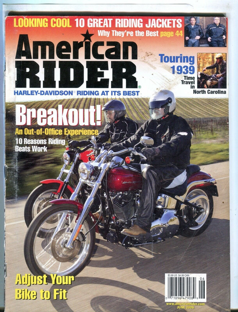 American Rider Magazine June 2006 Touring 1939 VG No ML 042917nonjhe