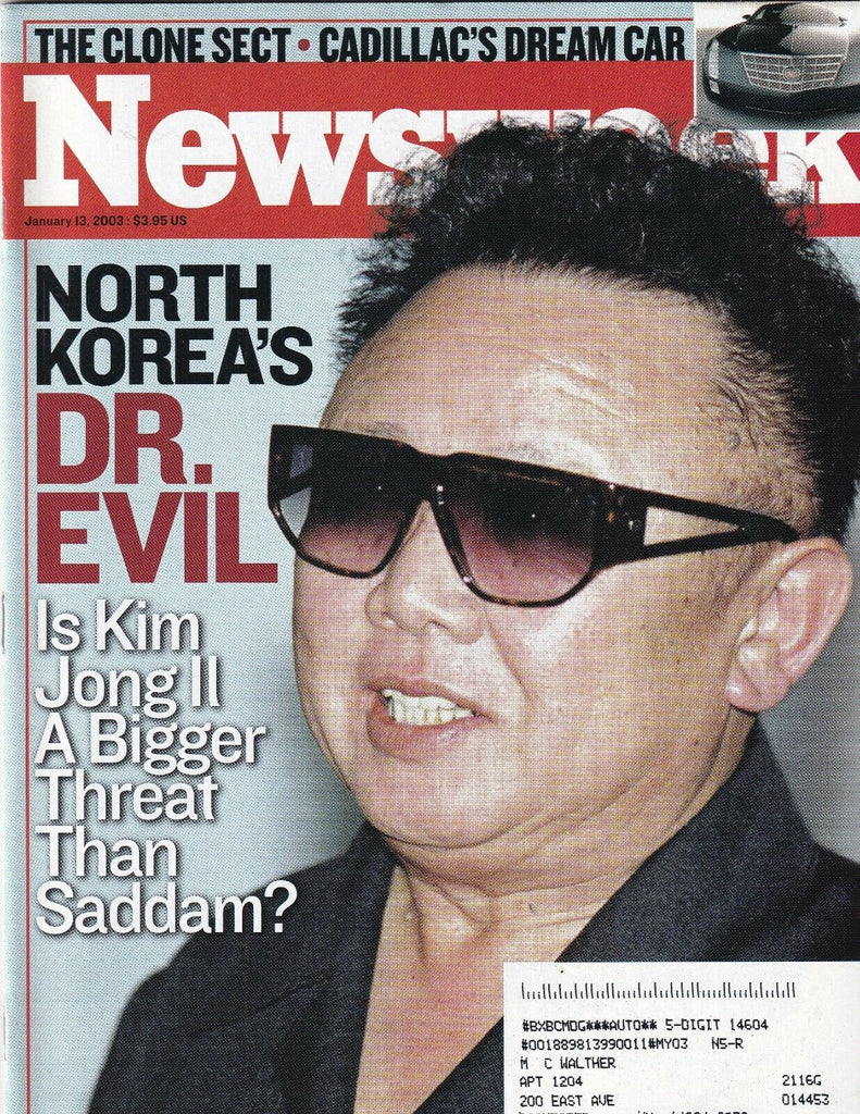 Newsweek Mag Northa Korea Kim Jong II January 13, 2003 102219nonr