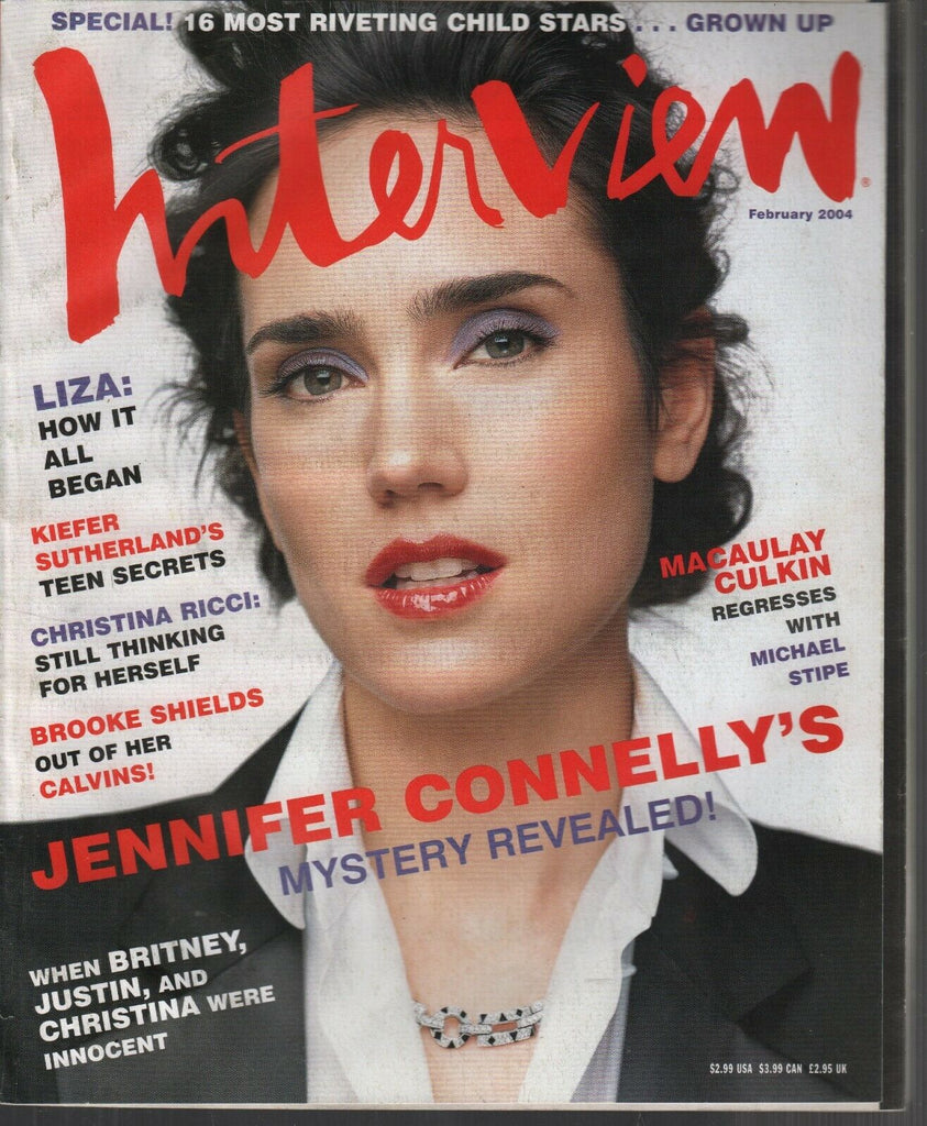 Interview Magazine February 2004 Macauly Caulkin Jennifer Connelly 100219AME2