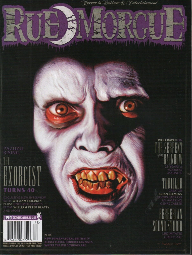 Rue morgue December 2013 The Exorcist Thriller Brian Clemens 040518DBE