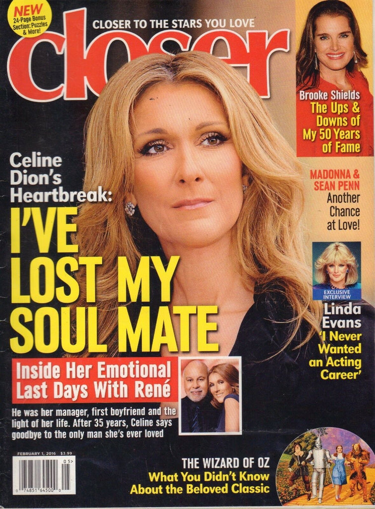 Closer Magazine February 1 2016 Celine Dion Brooke Shields 090617nonjhe