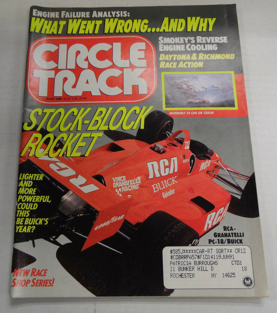 Circle Track Magazine Stock Block Rocket Engine Fails June 1990 040417nonr