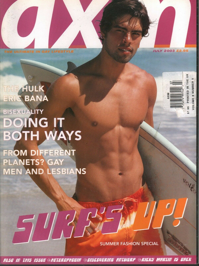 AXM Gay Interest UK Magazine July 2003 Eric Bana Ricky Martin 030420AME