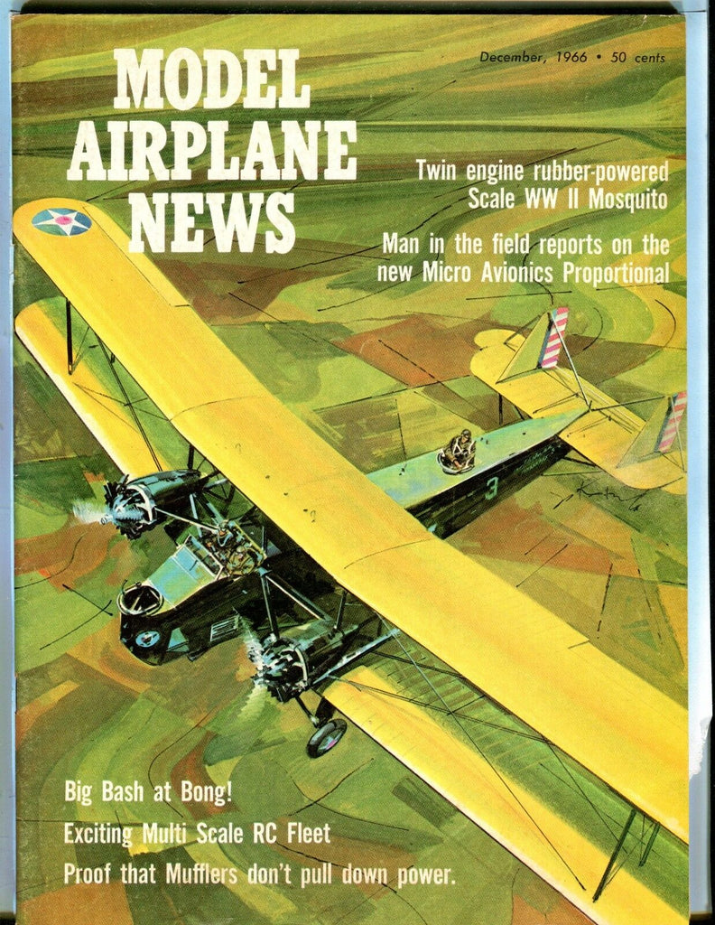 Model Airplane News Magazine December 1966 WWII Mosquito EX 040817nonjhe